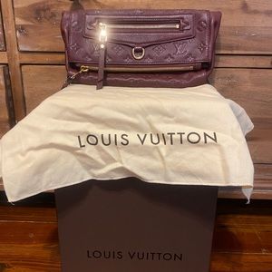 Empreinte leather petillante clutch